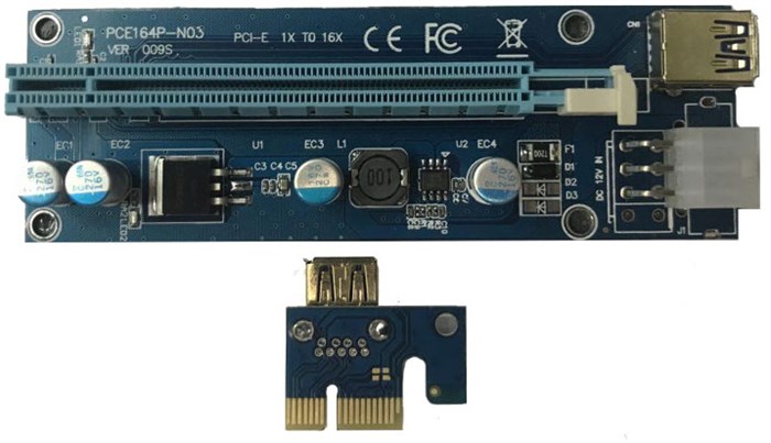 سایر تجهیزات و لوازم ماینینگ   Riser PCIE x1 to x16 USB 3 Ver 009S extender165730
